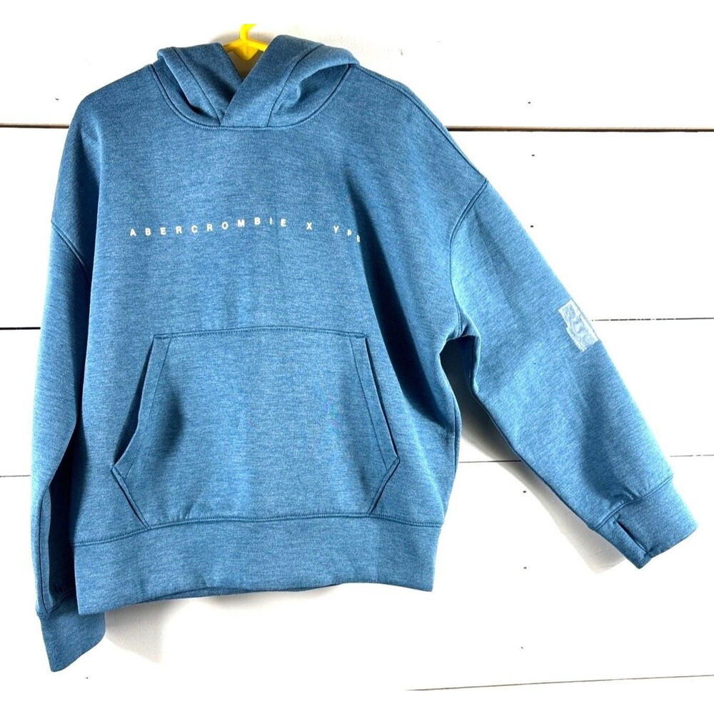 Abercrombie Kids Blue Hoodie YPB 7/8 4-Way Stretch Soft Lightweight Pullover